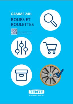 TENTE gamme de roues et roulettes expédiées en 24h