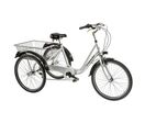 Casadei - Tricycle 24 6 vitesses - Argent - Charge 100 kg - Robuste et Fiable