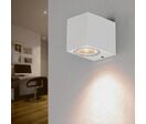 Applique Murale LED 3W IP44 Design Carré BLANC - Blanc Neutre 4000K - 5500K