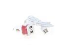 Chargeur Allume-Cigare 2 ports USB 2.4A + câble - Iphone