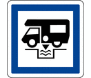 Panneau indication vidange camping car CE24