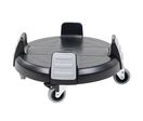 Manutan Expert - Socle à roulettes pour conteneurs ronds 85L/120L - Plastique Noir - Accessoire poubelle durable