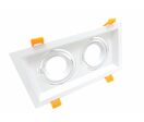 Support Double Spot Orientable BLANC
