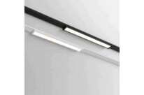 Profilé LED 12W 34cm Noir pour Rail Magnétique Extra Plat MM30 - Blanc Chaud 2300K - 3500K