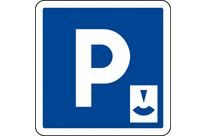 Panneau indication parking durée limitée C1b