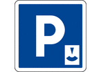 Panneau indication parking durée limitée C1b