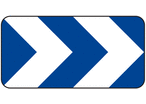 Balise de virage 2 chevrons J4