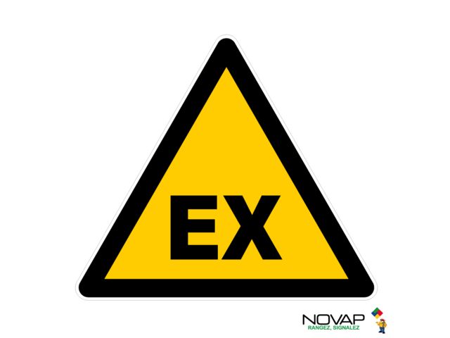Panneau Danger atmosphère explosive - Novap