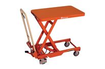 Bishamon - Table élévatrice mobile 150 kg Arceau blanc - Hydraulique, 731mm max, Acier, 2 ans garantie