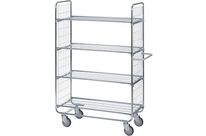 Helge Nyberg - Chariot de préparation de commandes 4 plateaux 1000x450mm - 200 kg - Robuste et maniable