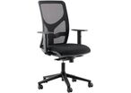 Quadrifoglio - Chaise de bureau Mica Noir - Télétravail Ergonomique - Assise Réglable - Synchrone