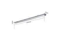 Réglette étanche 150 cm double pour Tube LED T8 IP65 (Boitier vide)