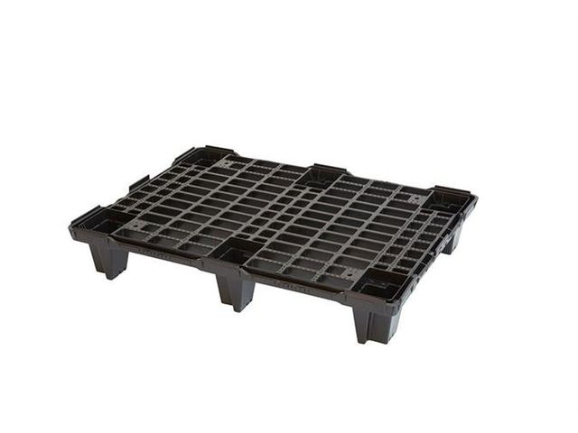 PALETTE EXPORT - 600X800X130 MM 6 PIEDS - PLATEAU AJOURE - EXTRA LEGERE