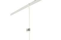 Kit cimaises classiques tiges 4 x 4 mm laqué blanc anti-dégondables