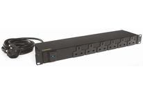 Pdu Horizontal 6 Way Uk 19  Rack