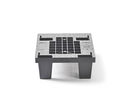 Palette plastique medium 600 x 400 x 155 - plateforme ouverte- 4 pieds emboitables | QP6040MR4F