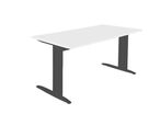 Bureau droit blanc/ant L.800 x P.800 mm