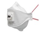 3M - Masque FFP3 Aura 9332 - Protection Respiratoire Éco-Responsable - Rouge