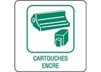 Panneau déchetterie cartouches encre