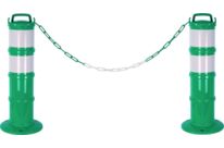 Kit de 2 balises modulables Verte avec deux bandes rétroréfléchissantes - 1090217