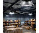 Cloche LED Industrielle 200W 90° ARGENT - Blanc Neutre 4000K - 5500K