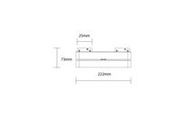 Projecteur Linéaire LED Orientable 12W pour Rail Magnétique M05 48V - Blanc Chaud 2300K - 3500K
