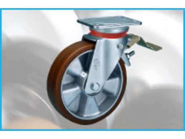 Roulettes caoutchouc charges lourdes de 100 à 450 kg