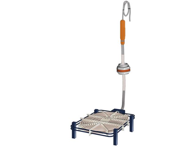 Thermoplongeur plat | Montage A + pieds 