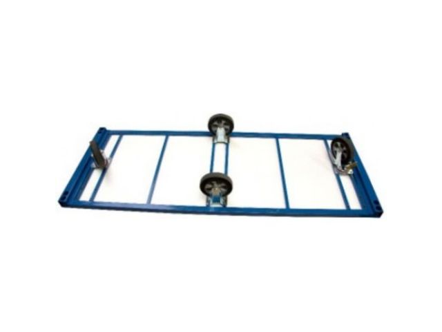 Chariot industriel roues losange et grand plateau - 1200 kg