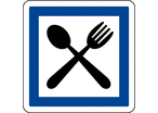 Panneau indication restaurant CE16