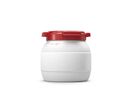 Curtec - Baril 3.6L Grande Ouverture Homologué UN - Usage Alimentaire - Polyéthylène Haute Densité - Blanc Rouge