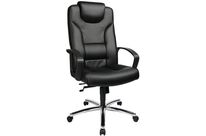 Manutan Expert - Fauteuil de direction Comfort 50 Noir - Siège de bureau ergonomique 8h - Charge 120kg