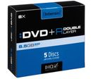 Paquet de 5 dvd+r dl 8,5go jewel inten