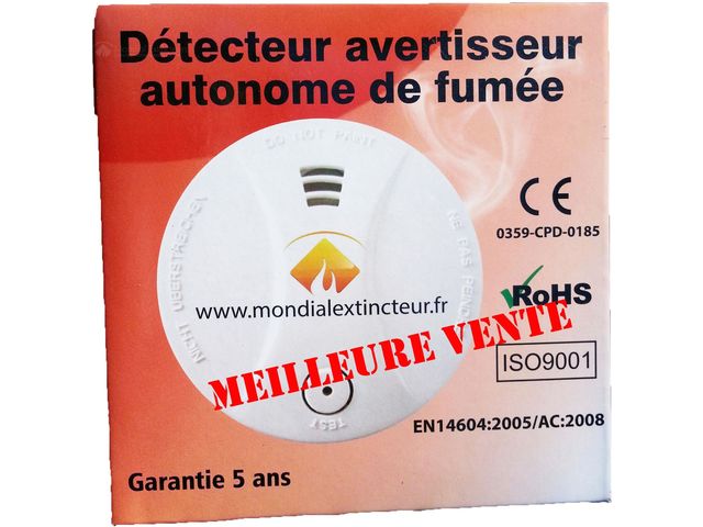 Détecteur Avertisseur Autonome de fumée