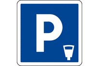 Panneau indication parking payant C1c