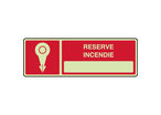 Panneau photoluminescent horizontal réserve incendie