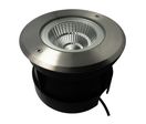 Spot LED encastré de sol rond inox 15W - 230V - QINOX 180mm
