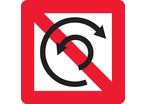 Panneau fluvial interdiction de virer A8