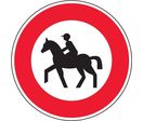 Panneau interdiction aux cavaliers