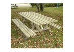 Table de pique-nique en bois Eglantine