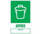 Panneau Dechets autres - Rigide 330x200mm - 4000749
