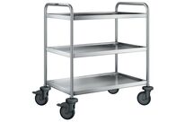 Blanco - Chariot de service SW 8 x 5-3 - 3 plateaux - Roues increvables - 120 kg - Éco-responsable