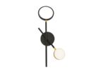 Lampe Murale Moderne Noire et Or 10W - Deux Bras Lumineux
