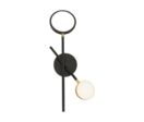 Lampe Murale Moderne Noire et Or 10W - Deux Bras Lumineux