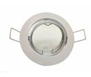 Pack de  10 - Support Spot Encastrable GU10 LED Orientable Rond - Blanc