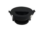 Support Spot Aluminium GU10 LED Demi-Rond Orientable ø83 mm - Noir