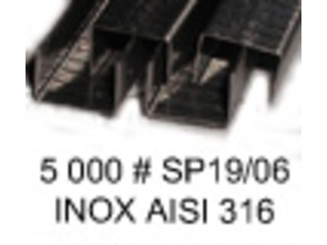 Agrafes SP 19 - 1/4 Inoxydable - Boîte de 5000 : AgSP19I5M