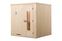 Sauna HALMSTAD 3 Classic BIOS Poêle 230 V - 4,5 kW avec poêle, lumières et câbles