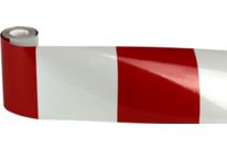 Film rétroréfléchissant 3m x 100mm hachuré droit Rouge/Blanc - 3340020