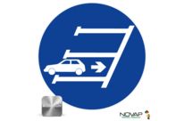 Panneau Aluminium Obligation de se garer en arrière - Novap